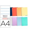 CUADERNO ESPIRAL LIDERPAPEL A4 WONDER TAPA PLASTICO 80H 90GR PAUTA ...