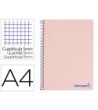 CUADERNO ESPIRAL LIDERPAPEL A4 MICRO WONDER TAPA PLASTICO 120H 90 G...