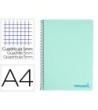CUADERNO ESPIRAL LIDERPAPEL A4 MICRO WONDER TAPA PLASTICO 120H 90 G...