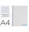 CUADERNO ESPIRAL LIDERPAPEL A4 MICRO WONDER TAPA PLASTICO 120H 90 G...