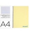 CUADERNO ESPIRAL LIDERPAPEL A4 WONDER TAPA PLASTICO 80H 90GR CUADRO...