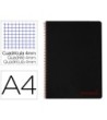 CUADERNO ESPIRAL LIDERPAPEL A4 WONDER TAPA PLASTICO 80H 90GR CUADRO...