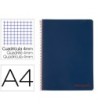 CUADERNO ESPIRAL LIDERPAPEL A4 WONDER TAPA PLASTICO 80H 90GR CUADRO...