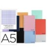 CUADERNO ESPIRAL LIDERPAPEL A5 WONDER TAPA PLASTICO 80H 90G MILIMET...