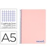 CUADERNO ESPIRAL LIDERPAPEL A5 MICRO WONDER TAPA PLASTICO 120H 90G ...