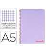 CUADERNO ESPIRAL LIDERPAPEL A5 MICRO WONDER TAPA PLASTICO 120H 90G ...