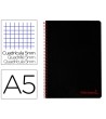 CUADERNO ESPIRAL LIDERPAPEL A5 MICRO WONDER TAPA PLASTICO 120H 90G ...