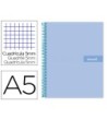 CUADERNO ESPIRAL LIDERPAPEL A5 MICRO CRAFTY TAPA FORRADA 120H 90 GR...