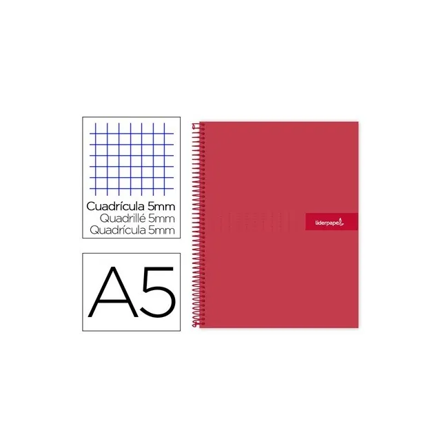 CUADERNO ESPIRAL LIDERPAPEL A5 MICRO CRAFTY TAPA FORRADA 120H 90 GR...