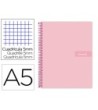 CUADERNO ESPIRAL LIDERPAPEL A5 MICRO CRAFTY TAPA FORRADA 120H 90 GR...