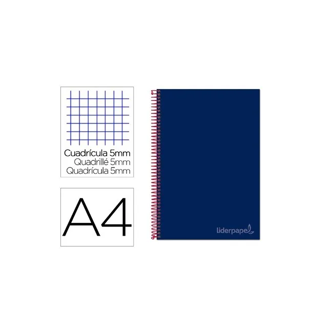 CUADERNO ESPIRAL LIDERPAPEL A4 MICRO JOLLY TAPA FORRADA 140H 75 GR ...