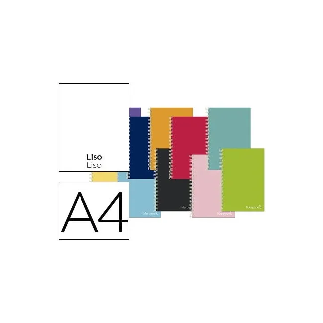 CUADERNO ESPIRAL LIDERPAPEL A4 MICRO JOLLY TAPA FORRADA 140H 75 GR ...