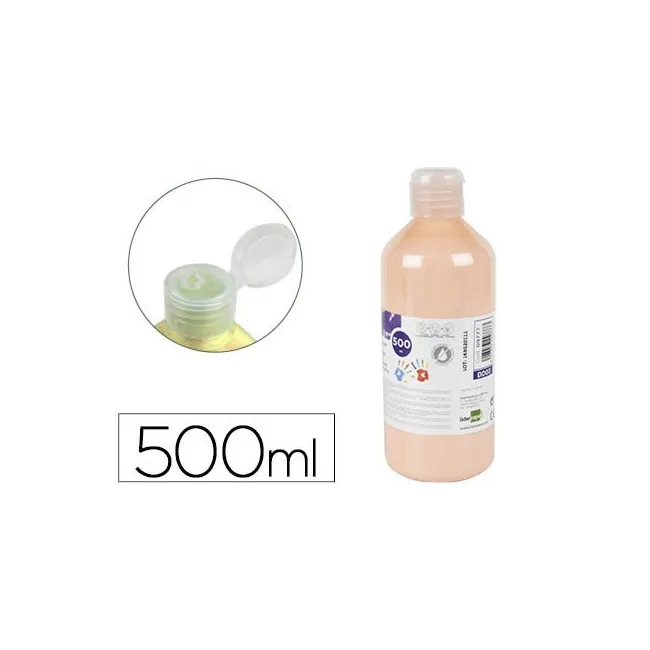 PINTURA DEDOS LIDERPAPEL BOTELLA DE 500 ML CARNE
