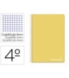 CUADERNO ESPIRAL LIDERPAPEL CUARTO WITTY TAPA DURA 80H 75GR CUADRO ...