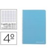 CUADERNO ESPIRAL LIDERPAPEL CUARTO WITTY TAPA DURA 80H 75GR CUADRO ...
