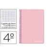 CUADERNO ESPIRAL LIDERPAPEL CUARTO WITTY TAPA DURA 80H 75GR CUADRO ...