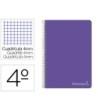 CUADERNO ESPIRAL LIDERPAPEL CUARTO WITTY TAPA DURA 80H 75GR CUADRO ...