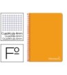 CUADERNO ESPIRAL LIDERPAPEL FOLIO WITTY TAPA DURA 80H 75GR CUADRO 4...