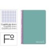 CUADERNO ESPIRAL LIDERPAPEL FOLIO WITTY TAPA DURA 80H 75GR CUADRO 4...