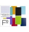 CUADERNO ESPIRAL LIDERPAPEL FOLIO WITTY TAPA DURA 80H 75GR CUADRO 3...