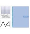 CUADERNO ESPIRAL LIDERPAPEL A4 CRAFTY TAPA FORRADA 80H 90 GR CUADRO...