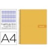 CUADERNO ESPIRAL LIDERPAPEL A4 CRAFTY TAPA FORRADA 80H 90 GR CUADRO...