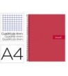 CUADERNO ESPIRAL LIDERPAPEL A4 CRAFTY TAPA FORRADA 80H 90 GR CUADRO...