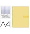 CUADERNO ESPIRAL LIDERPAPEL A4 CRAFTY TAPA FORRADA 80H 90 GR CUADRO...