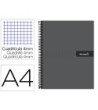 CUADERNO ESPIRAL LIDERPAPEL A4 CRAFTY TAPA FORRADA 80H 90 GR CUADRO...