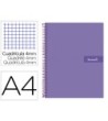 CUADERNO ESPIRAL LIDERPAPEL A4 CRAFTY TAPA FORRADA 80H 90 GR CUADRO...