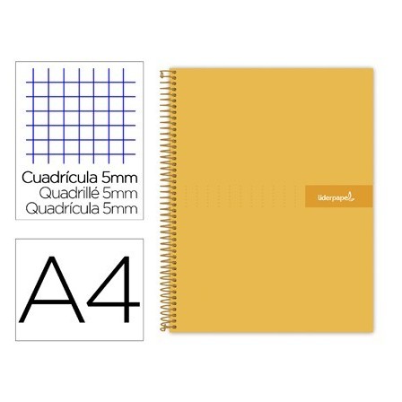 CUADERNO ESPIRAL LIDERPAPEL A4 MICRO CRAFTY TAPA FORRADA 120H 90 GR...
