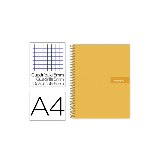 CUADERNO ESPIRAL LIDERPAPEL A4 MICRO CRAFTY TAPA FORRADA 120H 90 GR...