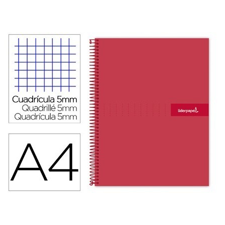 CUADERNO ESPIRAL LIDERPAPEL A4 MICRO CRAFTY TAPA FORRADA 120H 90 GR...