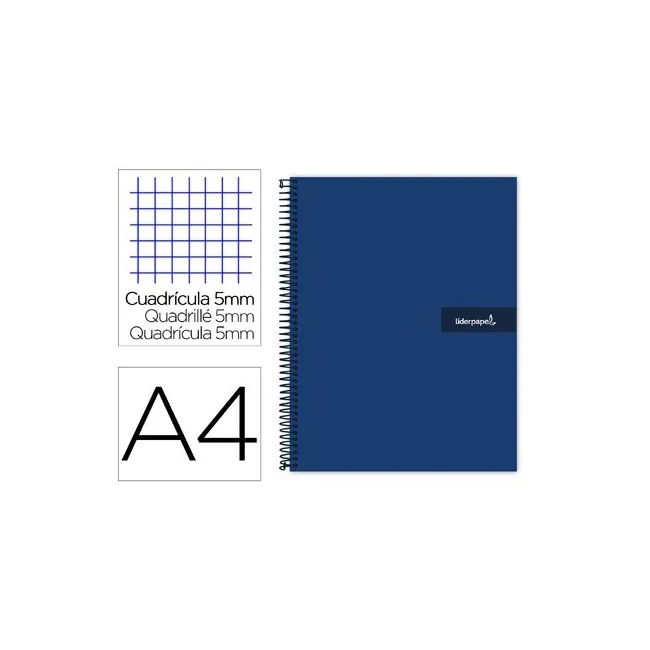 CUADERNO ESPIRAL LIDERPAPEL A4 MICRO CRAFTY TAPA FORRADA 120H 90 GR...