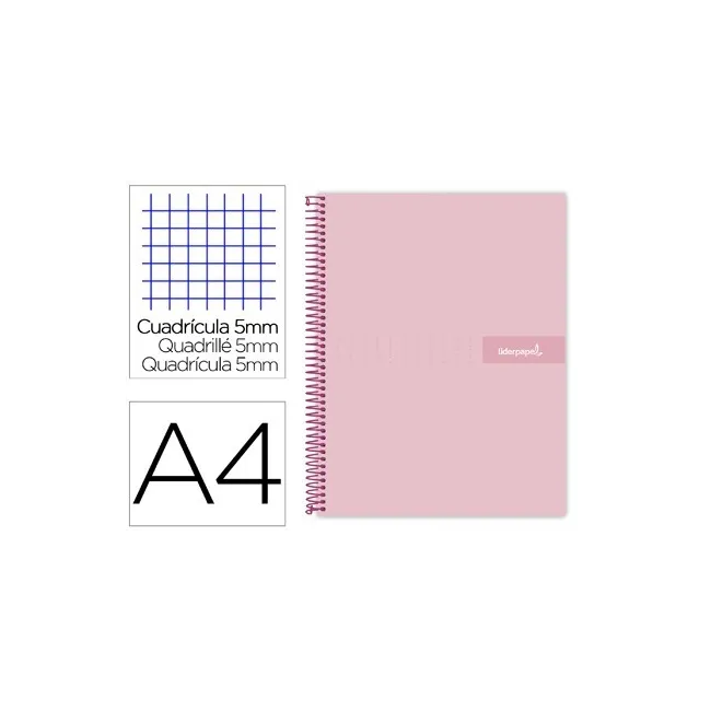 CUADERNO ESPIRAL LIDERPAPEL A4 MICRO CRAFTY TAPA FORRADA 120H 90 GR...