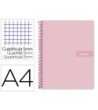 CUADERNO ESPIRAL LIDERPAPEL A4 MICRO CRAFTY TAPA FORRADA 120H 90 GR...