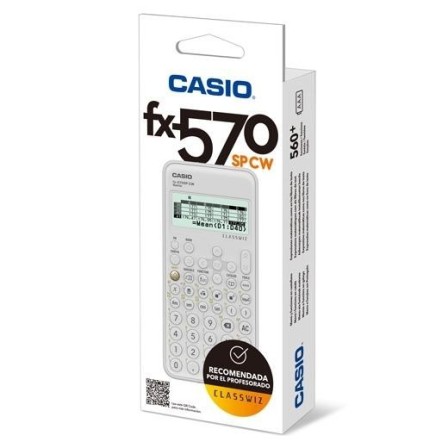 CALCULADORA CASIO FX-570SPX II CLASSWIZ CIENTIFICA 576 FUNCIONES 9 MEMORIAS 15+10+2 DIGITOS CODIGO QR CON TAPA