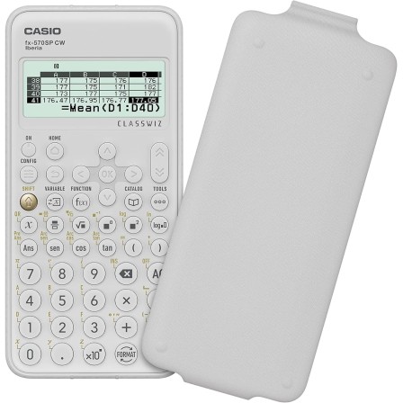 CALCULADORA CASIO FX-570SPX II CLASSWIZ CIENTIFICA 576 FUNCIONES 9 MEMORIAS 15+10+2 DIGITOS CODIGO QR CON TAPA