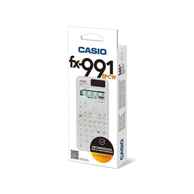CASIO CALCULADORA CIENTIFICA NEGRO/BLANCO 15 Y 10+2 DÍGITOS 576 FUNCIONES FX-991SPCW