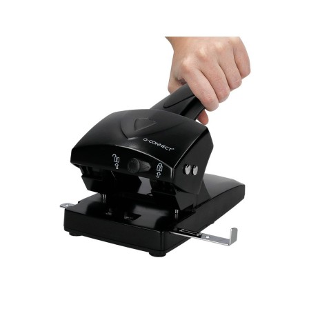 TALADRADOR Q-CONNECT KF01237 NEGRO -ABERTURA 6,5 MM -CAPACIDAD 65 HOJAS