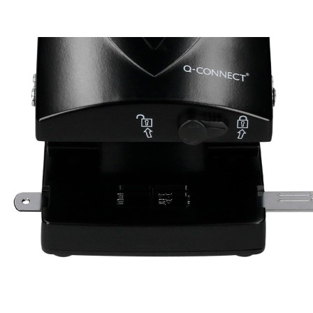 TALADRADOR Q-CONNECT KF01237 NEGRO -ABERTURA 6,5 MM -CAPACIDAD 65 HOJAS