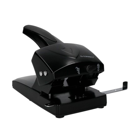 TALADRADOR Q-CONNECT KF01237 NEGRO -ABERTURA 6,5 MM -CAPACIDAD 65 HOJAS