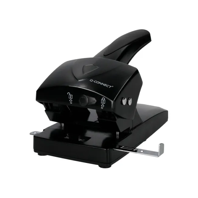 TALADRADOR Q-CONNECT KF01237 NEGRO -ABERTURA 6,5 MM -CAPACIDAD 65 HOJAS