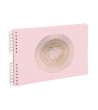 ALBUM DE FOTOS ESPIRAL EXACOMPTA ELLIPSE 50 PAGINAS 32X22 CM COLOR ROSA