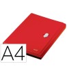 CARPETA LEITZ RECYCLE CLASIFICADOR FUELLE POLIPROPILENO 5+1 COMPARTIMENTOS DIN A4 ROJO