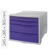 FICHERO CAJONES DE SOBREMESA ESSELTE COLOUR BREEZE PLASTICO 4 CAJONES COLOR LAVANDA
