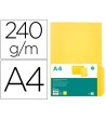 SUBCARPETA CARTULINA LIDERPAPEL A4 PESTAÑA INFERIOR 240G/M2 COLOR AMARILLO
