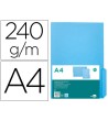 SUBCARPETA CARTULINA LIDERPAPEL DIN A4 PESTAÑA INFERIOR 240G/M2 AZUL