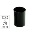 CUBILETE PORTALAPICES FAIBO NEGRO OPACO PLASTICO RECICLADO DIAMETRO 78 MM ALTO 100 MM ALTO