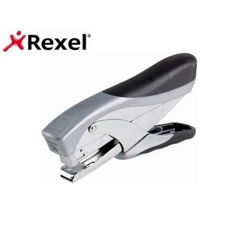 GRAPADORA REXEL DE TENAZA SQUALE 56 METALICA CAPACIDAD DE GRAPADO 25 HOJAS USA GRAPAS 24/6 Y 26/6 COLOR